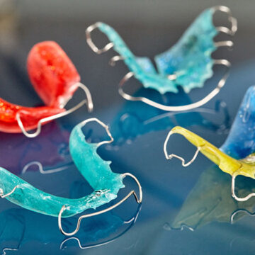 Blue and Red Retainers